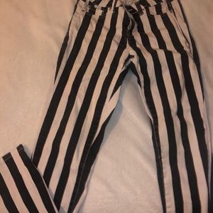 Black and white pants